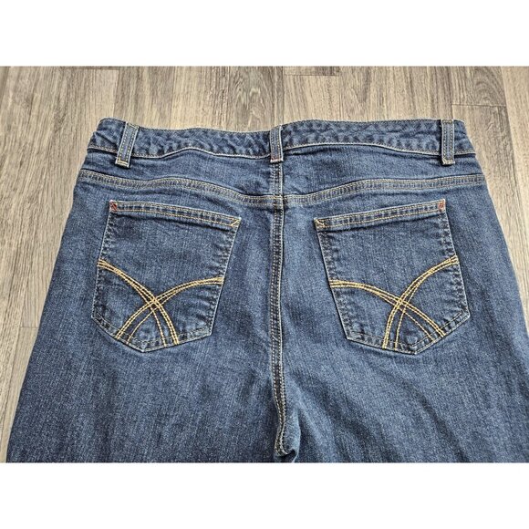 Tommy Hilfiger Jeans Womens 12 Short Blue Hope Boot Bootcut Denim Medium Wash - Picture 3 of 10